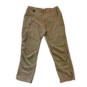 Rail Riders Mens Hiking Utility Pants Size Large Nylon Outdoors Stretch Waist
